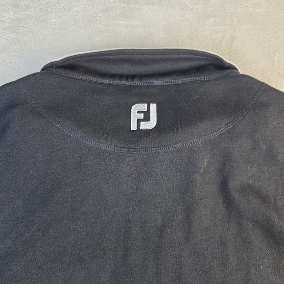 FootJoy FJ Approach Pullover Mens Lg Black 1/4 Zip Vest Performance Golf - Picture 5 of 8